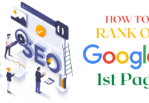 how to rank on googles first page