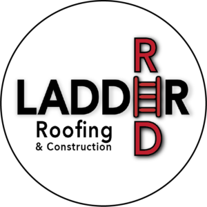 red ladder roofing logo