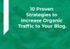 10 Proven Strategies to Increase Organic Traffic to Your Blog