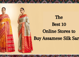 the best 10 online stores to buy assamese silk sarees
